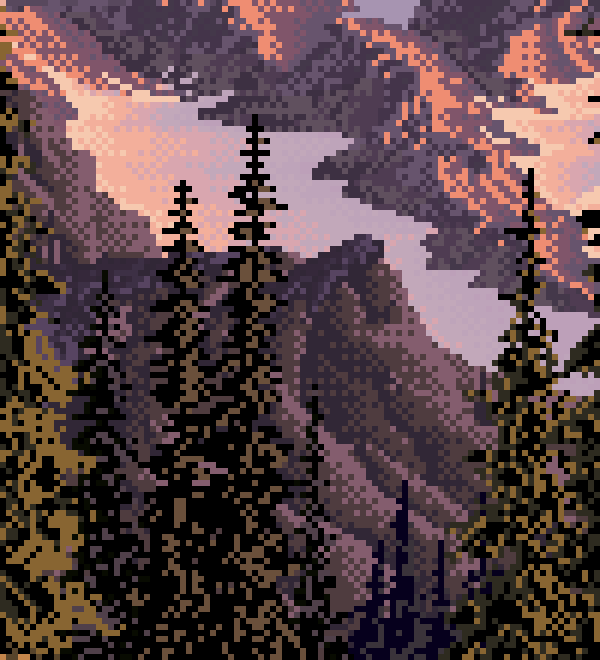 Ferrari's distant spruce at native scale