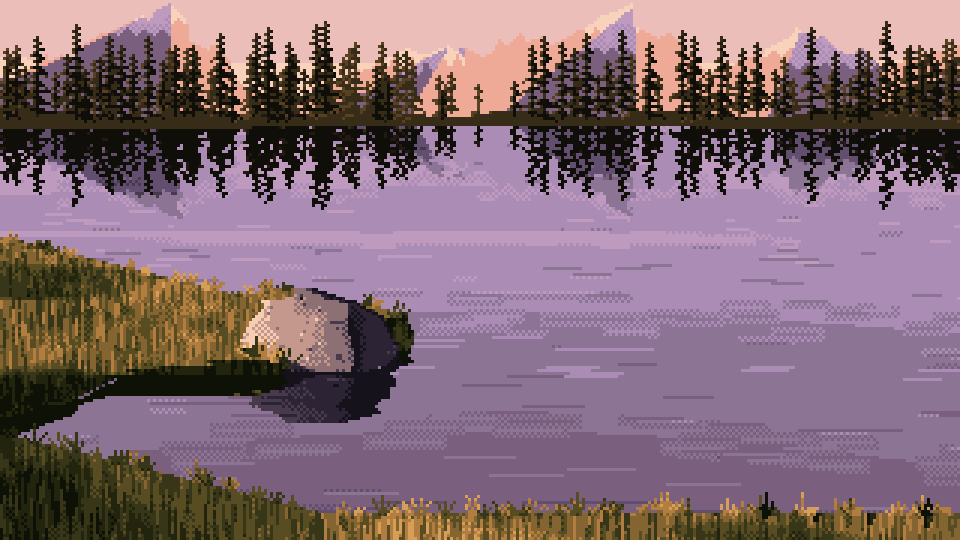 The scene with crags and dense spires