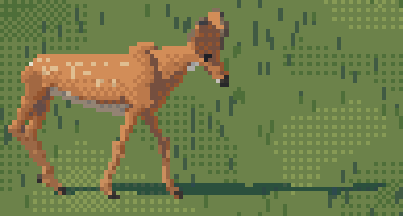 fawn spots, rows
