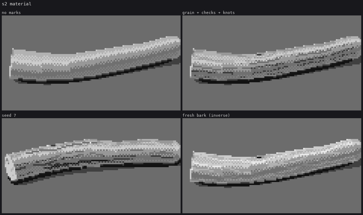 grain over checker (right) turned to noise