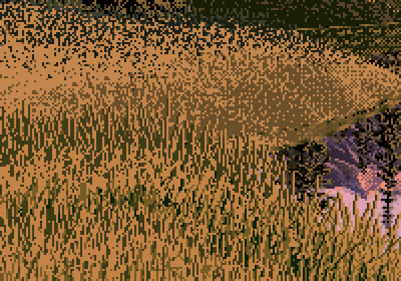 left grass at 4x