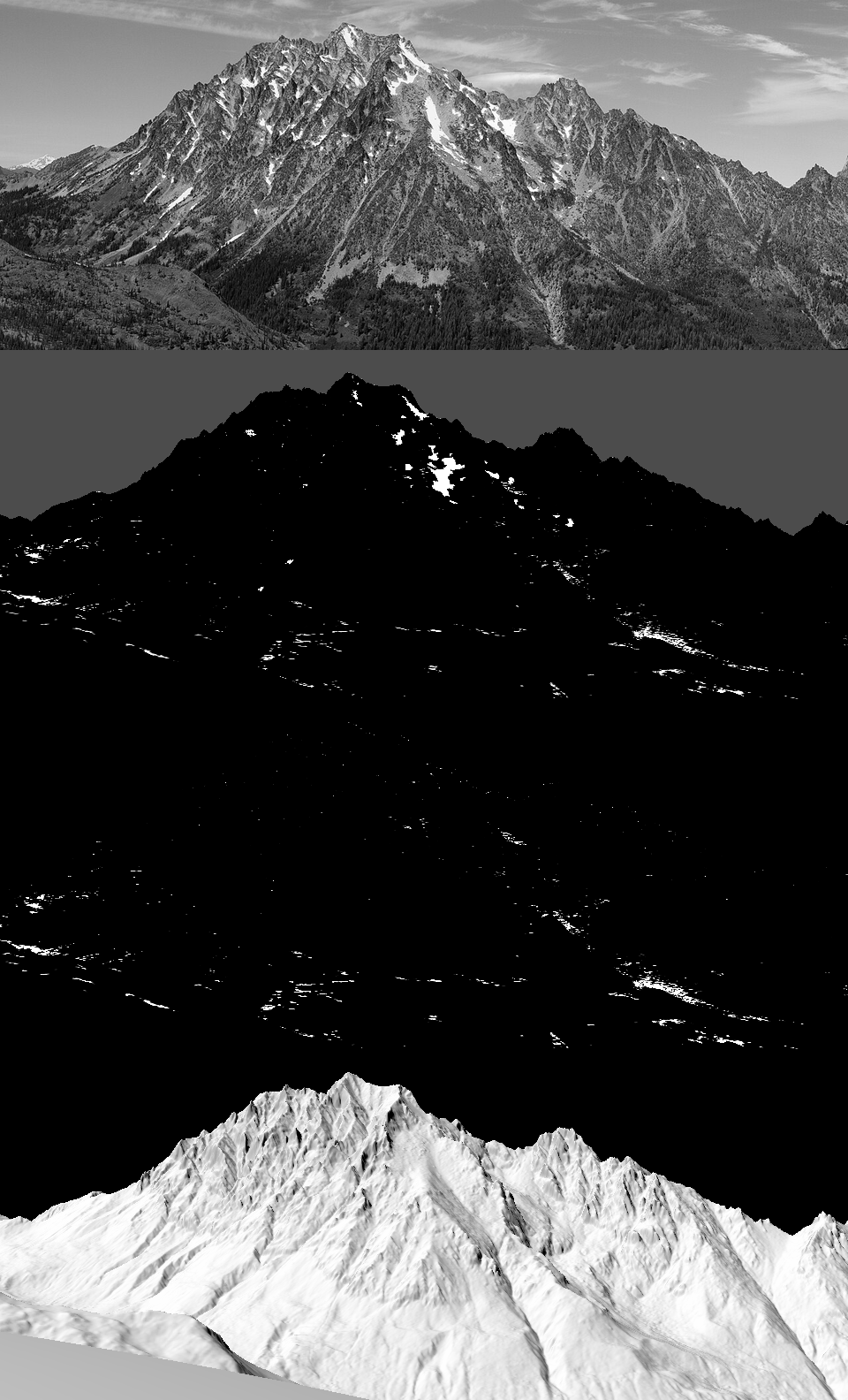 Stuart: photo, model cover, depth, lighting. Almost no snow in the cover.
