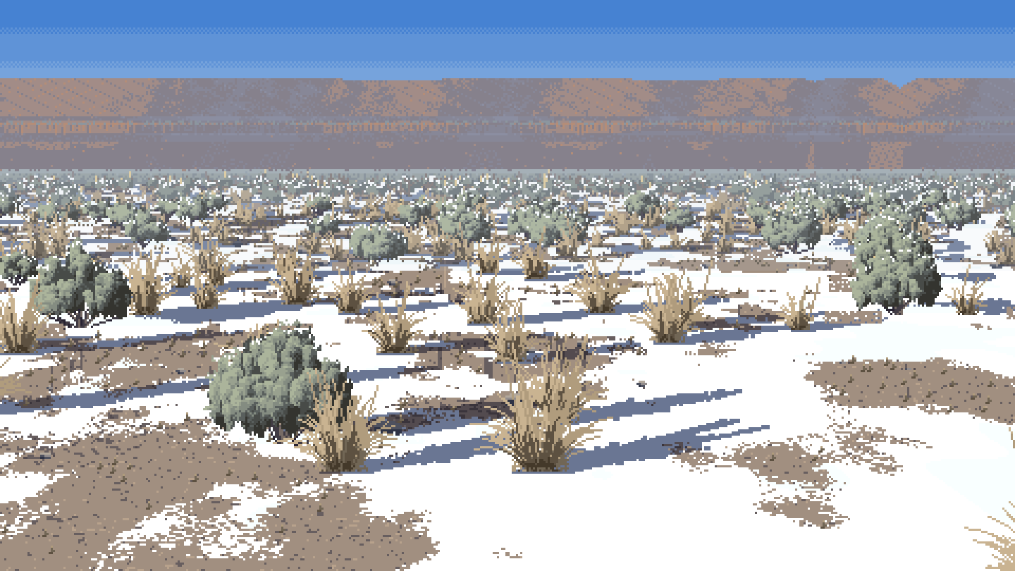 winter at noon
